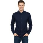 Advante Erkek Spor Slim Fit Uzun Kol Petek Dokulu Gömlek BGL-ST04823 - Lacivert - 2XL