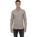 Advante Erkek Spor Slim Fit Uzun Kol Petek Fitilli Gömlek BGL-ST04824 - Bej