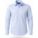 Advante Klasik Regular Fit Uzun Kol Pamuklu Erkek Gömlek 7628 - Buz - Mavi - XL