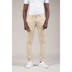 Advante Slimfit Dokulu Dar Paça Beli Lastikli ve Iplikli Yazlık Jogger Pantolon - Krem - 40