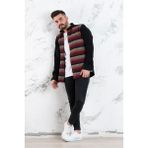 Advante Slimfit Parça Desenli Erkek Oduncu Gömlek - M - Bordo
