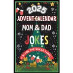 Advent Calendar 2025: Mom-Dad Jokes Mini Book: 24 Days of Festive Fun for Adults, Family-Friendly Humor, Great Gift for Men and Women