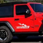 Adventure Off Road Kamp 4x4 Sticker Araba Oto Motosiklet Karavan Etiket 02113 - 50x20 Cm - Beyaz