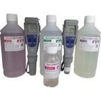 Adwa Ad-Wa Ph ve Ec Tds(12-32) Profesyonel Ölçüm Cihaz Seti 500ML Kalibrasyon Sıvıları ve 100ML Elektrod Koruma - Şeffaf