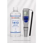 Adwa AD31 Ec/tds Metre Iletkenlik Ölçer + 1413 Μs/cm 1 Litre Kalibrasyon Solüsyonu Seti - Gri