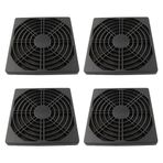 Adyoney 4 Adet 120mm Siyah Kare Plastik Soğutma Fanı Filtre Kapağı, Filtre Fan Şasisi için Toz Ekranı, PC Bilgisayar Kasası için, Sunucu Kasası, Etkili Toz Koruması için Mesh Tasarımı