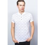 Adze ADZ8605 Beyaz Polo Yaka Erkek T-Shirt