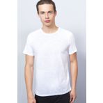 Adze ADZ9280 Beyaz Bisisklet Yaka Erkek T-Shirt