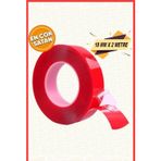 Ae Market Silikonlu Çift Taraflı Montaj Bandı - Güçlü Yapıştırıcı - Şeffaf Silikon Bant 18Mm X 2Mt