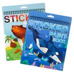 AEAHALY 4-8 yaş arası çocuklar için 2 paket el işi, çıkartma boya kitapları, erkek ve kız çocukları için çıkartma kitabı doğum günü hediyeleri parti iyiliği, seyahat etkinliği kitap seti öğrenme için