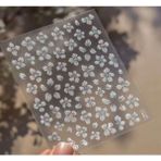 Aeç Tasarım Mavi Çiçekli Holografik Etkili Tırnak Süsleme Stickerı Nail Art Süslemeleri