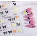Aeç Tasarım Pastel Kurdele Tırnak Süsleme Stickerı Nail Art Süslemeleri