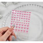 Aeç Tasarım Pembe Fiyonk Tırnak Süsleme Stickerı Nail Art Süslemeleri