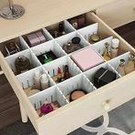 Aee® 4'Lü Plastik Ayarlanabilir Çekmece Düzenleyici Organizer - İç İçe Geçmeli Kesilebilir - 8Cmx43cm - Mutfak İç Çamaşırı Çorap Süty