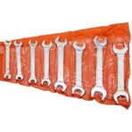 AEE® 8 Parça Anahtar Takımı Seti Ağzı Açık Çift Taraflı 6-22MM 6X7-8X9-10X11-12X13-14X15-16X17-18X19-20X22 Araba Motorsiklet Bisiklet Tamiri Somun Sıkma Aparatı