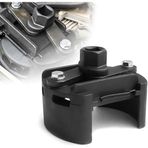 AEE® Ayarlanabilir Yağ Filtresi Anahtarı 60-80 mm – 1/2 İnç Mandal ve 22 mm Anahtar Uyumlu, 2 Çeneli Çelik Filtre Sökme Aparatı, Evrensel Yağ Filtresi Sökücü