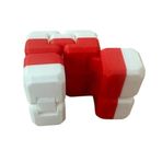 AEE® Infinity Stres Küpü – Sonsuz Hareketli Fidget Küp, Bilek Parmak Güçlendirici, Stres ve Anksiyete Azaltıcı (1, Kırmızı Beyaz)