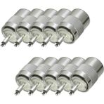 Aeethericly 10 Adet Konnektör PL259 Uhf Erkek Fiş Lehim RG58 RG142 LMR195 RG400 Kablo Pirinç (Yurt Dışından)
