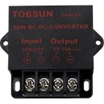 Aeethericly 24V/12V - 5V 10A 50W Araba LED Reklam Ekranı Güç Kaynağı Güç Dönüştürücü Dc Trafo (Yurt Dışından)