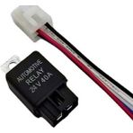 Aeethericly Adet 40AMP 24V Dc Araba A/c Röle Far Röle Fan Röle ve Kablo Demeti 14 Awg Teller 4pın Otomotiv Rölesi (Yurt Dışından)
