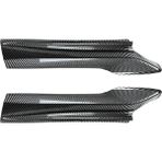 Aeethericly Araba Karbon Fiber Ön Ön Tampon Açı Difüzör Splitter Spoiler Koruyucu Bmw 5 Serisi Için F10 F11 M Spor 2011-2017 (Yurt Dışından) - Siyah