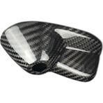 Aeethericly Gerçek Karbon Fiber Çatı Köpekbalığı Yüzgeci Anten Kapağı Trim Mini Cooper Clubman Için R55 R56 2007-2013 Araba Antenleri Aksesuarları (Yurt Dışından) - Siyah