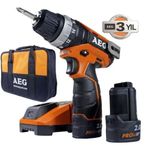 AEG Bs12C2+Bmt 12C Jp12F2 Lı-202B 12 V 2 AH Akülü Set