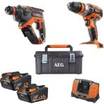 Aeg Ikili Set Bbh 18c Akülü Pnömatik Kırıcı Delici + Bsb 18c2x Akülü Darbeli Matkap