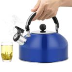 Aeihevo Islıklı Su Isıtıcısı Çaydanlık - Ergonomik Kulplu Düdüklü Musluklu Set Üstü Su Isıtıcısı | Soba, İndüksiyonlu Ocak, Elektrikli Çömlek Sobası için Çaydanlıklar Hepvet
