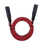 AEISVIK SAE - SAE 2 Pimli Hızlı Bağlantı Kesme Demeti DC 12 V 24 V Güç Konektörü Fiş Pil Şarj Cihazı SAE Güç Uzatma Kablosu Güneş Panelleri Kamp Römorku için 15 A Sigortalı