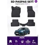 AEK Modern Cupra Leon 2024+ Araca Özel Havuzlu "karbon" Paspas Takımı - Siyah