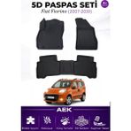 AEK Modern Fiat Fiorino 2007+ARACA Özel Havuzlu "karbon" Paspas Takımı - Siyah