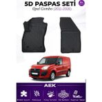 AEK Modern Opel Combo 2011-2018 Panelvan Araca Özel Havuzlu "karbon" Paspas Takımı - Siyah