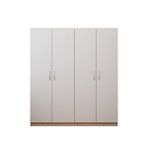 Aeka AE-1059S Milano Sonomo Beyaz 4 Kapaklı Gardırop