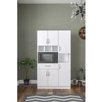 Aeka ANKA3080 Anka Beyaz Çok Amaçlı 6 Kapaklı, 1 Çekmeceli Banyo Dolabı