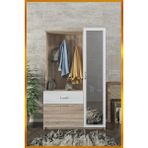 Aeka Kamer Ae-3042 Reina Delüx Portmanto Askılık Vestiyer Ayakkabı Dolabı Çekmeceli Dolap Akçaağaç - Ahşap - Beyaz