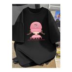 AEMİ Unisex Şapka Sweet Baskılı %100 Pamuk Oversize T-shirt