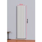 AEON Hestia Alüminyum Dikey Radyatör 150 X 45 Kırık Beyaz 5 Dilim