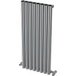 Aeon Kural Alüminyum Panel Radyatör 100cm x 40cm (8 Dilim) Parlak Eloksal - Mat Gri