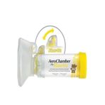 AEROCHAMBER PLUS FLOW VU Anti Static Valved Holding 1-5 Yaş Sarı Chamber