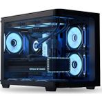 Aerocool Ae P300C Bk 3X12Cm Mirror A-Rgb Fanlı, Panoramik Tempered Panel, Matx Boş Bilgisayar Kasası