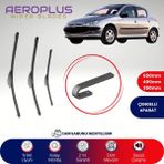 Aeroplus Peugeot 206 1998-2009 Ön Arka Muz Silecek Takımı