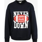 Aeropostale A3WL-SWT15 Bisiklet Yaka Nakışlı Lacivert Kadın Sweatshirt