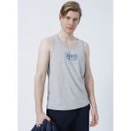 Aeropostale E-9237 Geniş Yaka Regular Fit Baskılı Gri Melanj Erkek Atlet
