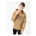 Aeropostale E-URBAN Koyu Bej Kapüşon Yaka Nakışlı Erkek Sweatshirt