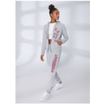 Aeropostale K-3146 Kapüşon Yaka Nakışlı Gri Melanj Kadın Sweatshirt