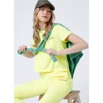 Aeropostale K-Belenus-Y Bisiklet Yaka Kısa Kollu Sarı Crop Baskılı Kadın T-Shirt