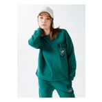 Aeropostale K-LIFE Yeşil Bisiklet Yaka Nakışlı Kadın Sweatshirt