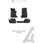Aescaroon Bmw 5 Serisi F10 2WD 2013-2016 Arası 3D Havuzlu Paspas - Siyah
