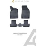Aescaroon Renault Megane 3 Sw 2010-2015 Arası 3D Havuzlu Paspas - Siyah